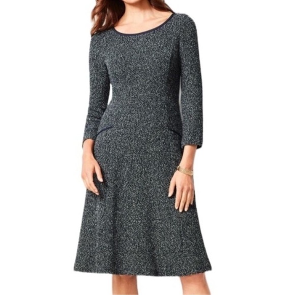 Talbots Tweed Fit and Flare Dress - Picture 10 of 11